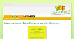 Desktop Screenshot of loewenzahnarzt.de